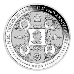 Australia 2026 H.M. Queen Elizabeth II 100th Anniversary Metal Commemorative Coin