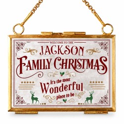 Personalized Welcome to the Family Christmas Metal Frame Ornament – Custom Reindeer Photo Keepsake for Holiday Decor Personalized Welcome to the Family Christmas Metal Frame Ornament – Custom Reindeer Photo Keepsake for Holiday Decor