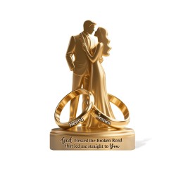 Everlasting Love Custom Acrylic Plaque - Personalized Mother's Day & Anniversary Gift - Ultra-Thick 14mm Crystal Keepsake