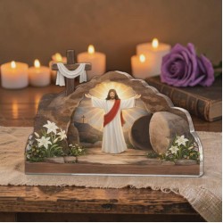 "Jesus Resurrection" Personalized Acrylic Plaque - 14mm Premium Gallery Grade Faith Gift "Jesus Resurrection" Personalized Acrylic Plaque - 14mm Premium Gallery Grade Faith Gift