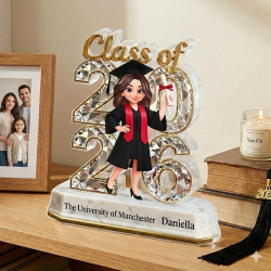 Personalized Senior Class of 2026 Acrylic Plaque - 14mm Premium Gallery Grade Graduation Gift