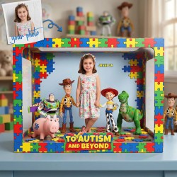 Personalized "Always Unique" Autism Awareness Acrylic Plaque - Custom Photo Gift for Kids & Autism Moms