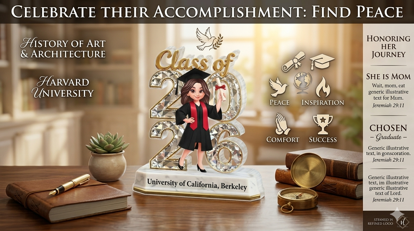 Senior Class of 2026 Personalized Graduation Acrylic Plaque - 14mm Premium Gallery Grade Gift